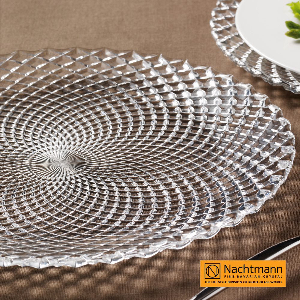 Bộ 2 đĩa pha lê Nachtmann Rumba 32cm - Sản xuất tại Đưc - Hàng chính hãng