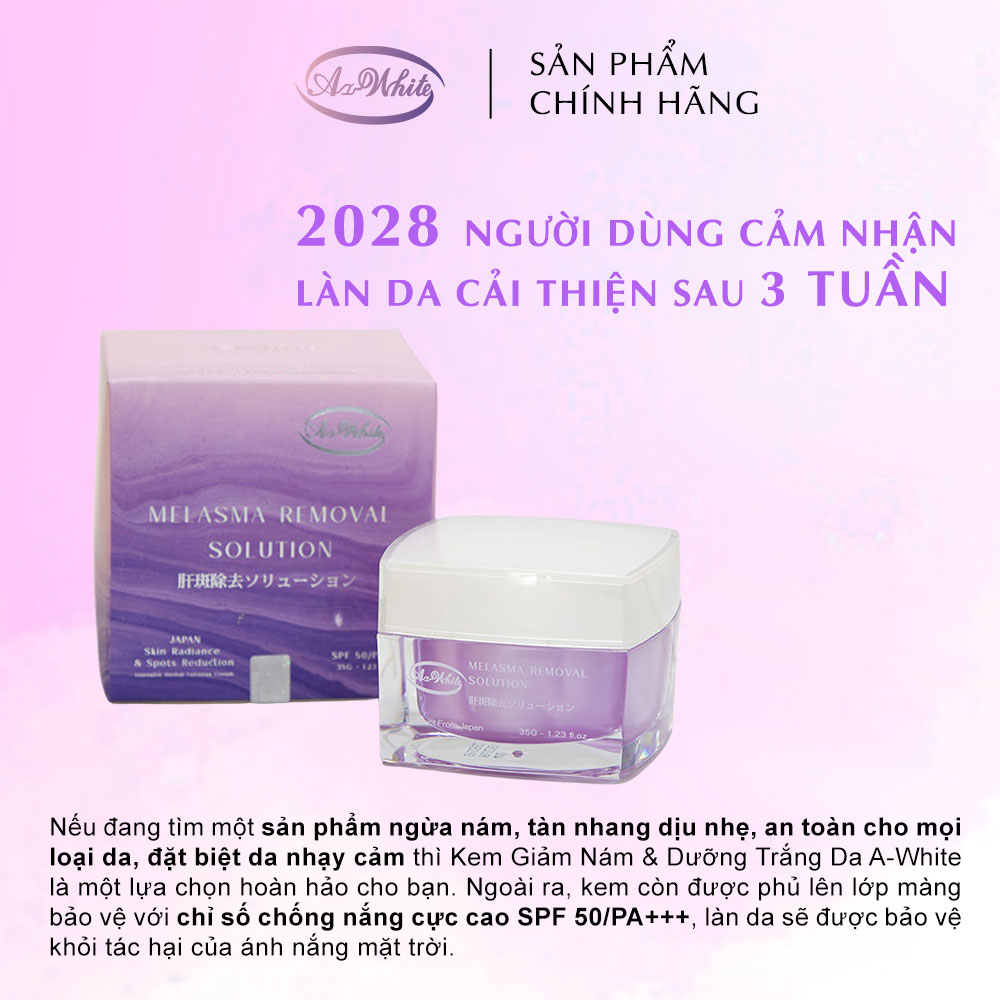 Kem Giảm Nám & Dưỡng Trắng Da A-White 35G