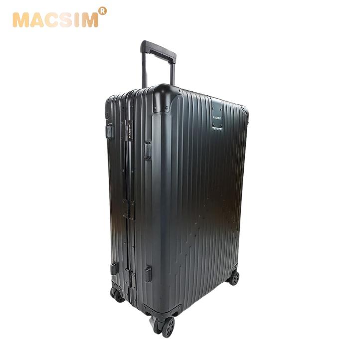 Vali hợp kim nhôm nguyên khối MS1104 Macsim cao cấp màu đen cỡ 29 inches