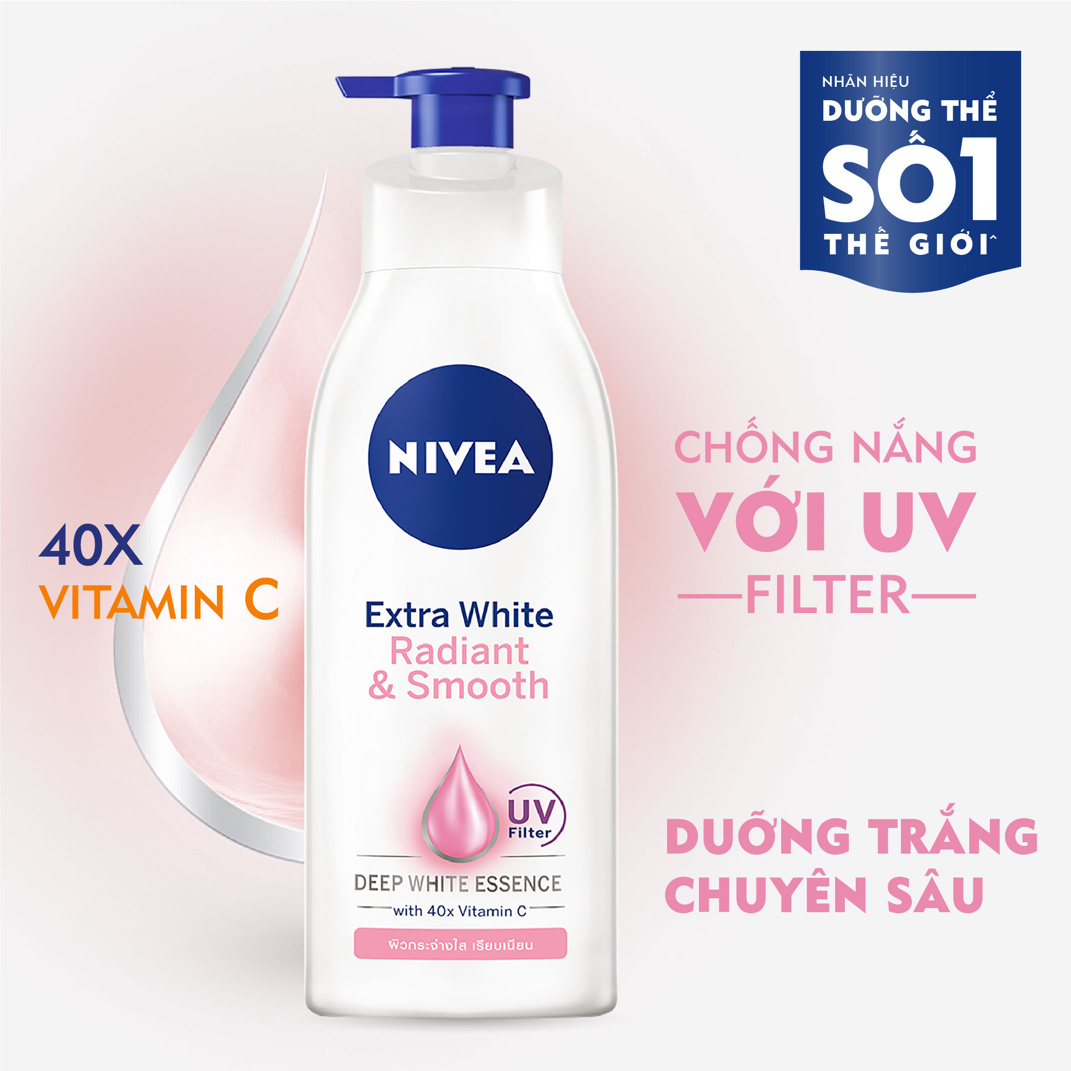 Sữa Dưỡng Thể NIVEA Mịn Mượt | Sáng Da Ban Ngày (600 Ml) - 83861