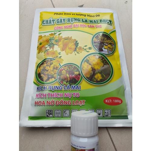 Combo dành cho hoa mai ĐHCT ( 1 gói rụng lá 180g + 1 chai chống rụng cánh hoa 20ml)