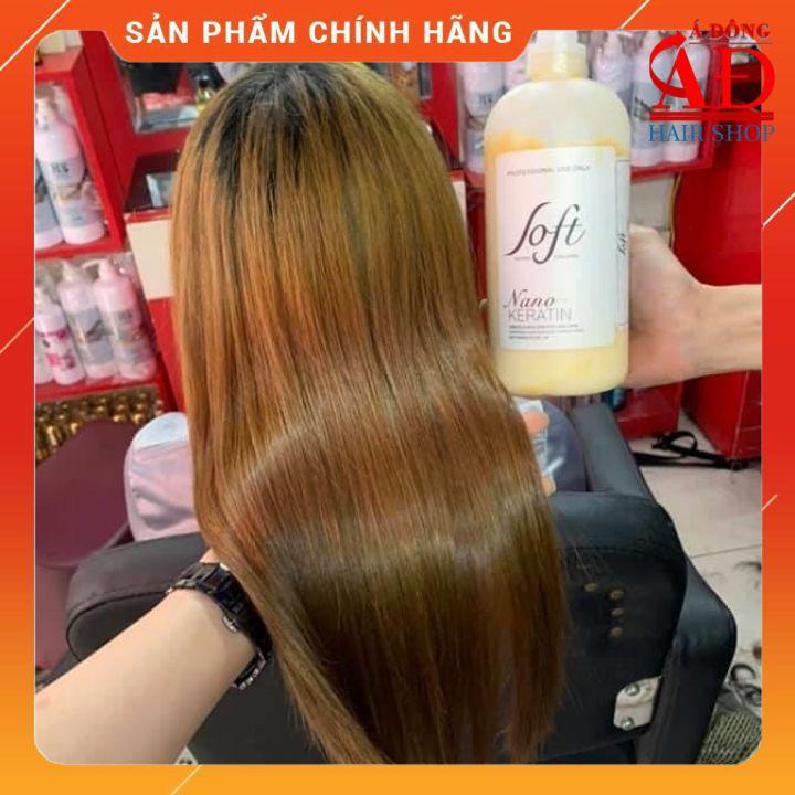 Bộ dầu gội xả hấp ủ Keratin Nano Soft Nature phục hồi tóc siêu mềm mượt