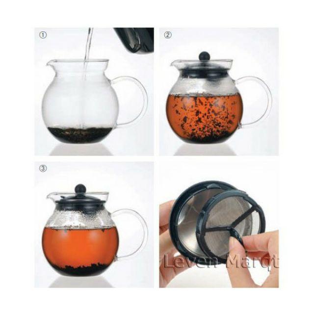 Bình trà thủy tinh Iwaki 640ml