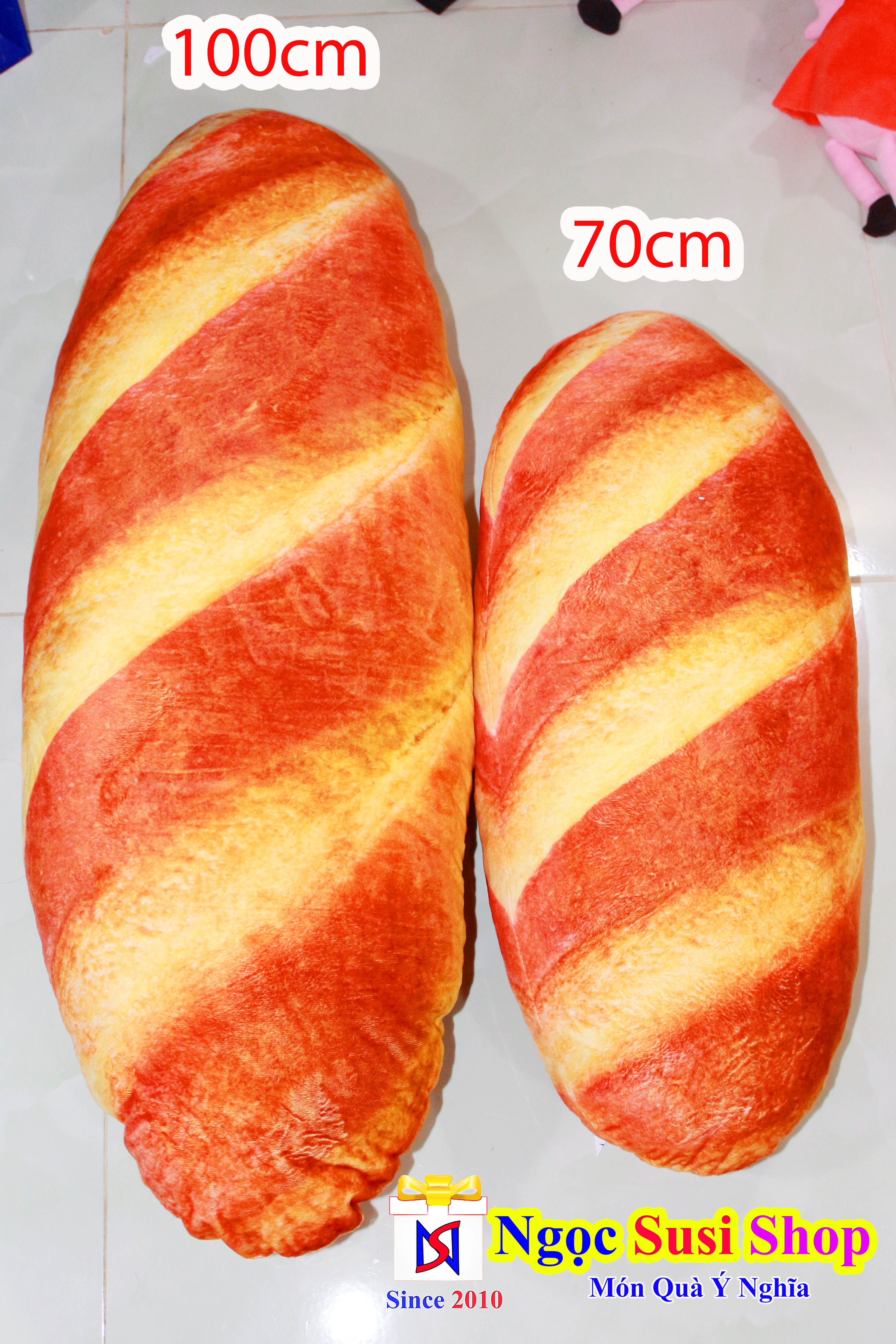 GỐI ÔM BÁNH MÌ 3D SIZE 70CM SIÊU MỊN