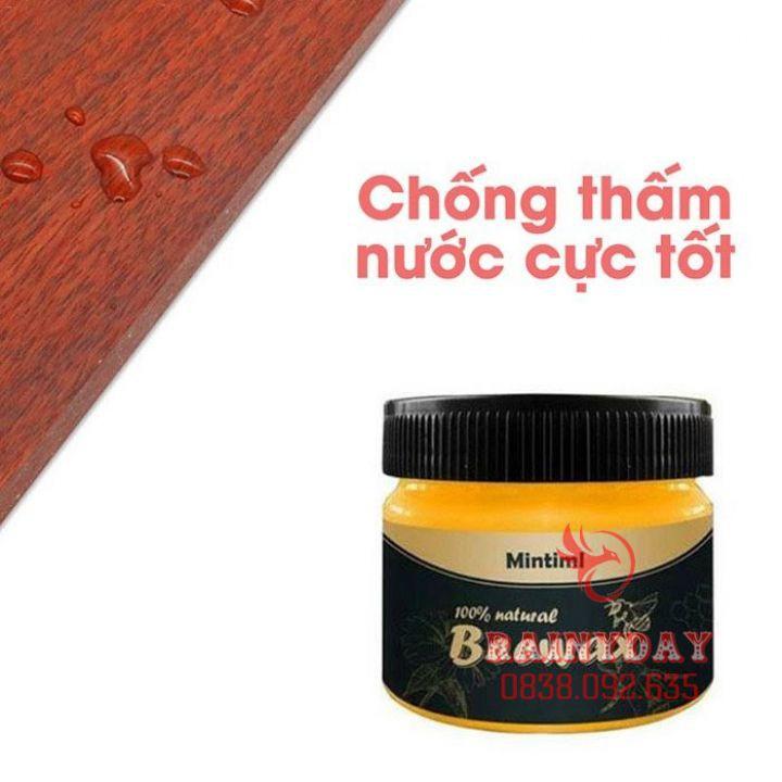 Sáp ong Beewax lau đánh bóng sàn đồ gỗ nội thất 3 tác động làm mới chống thấm nước