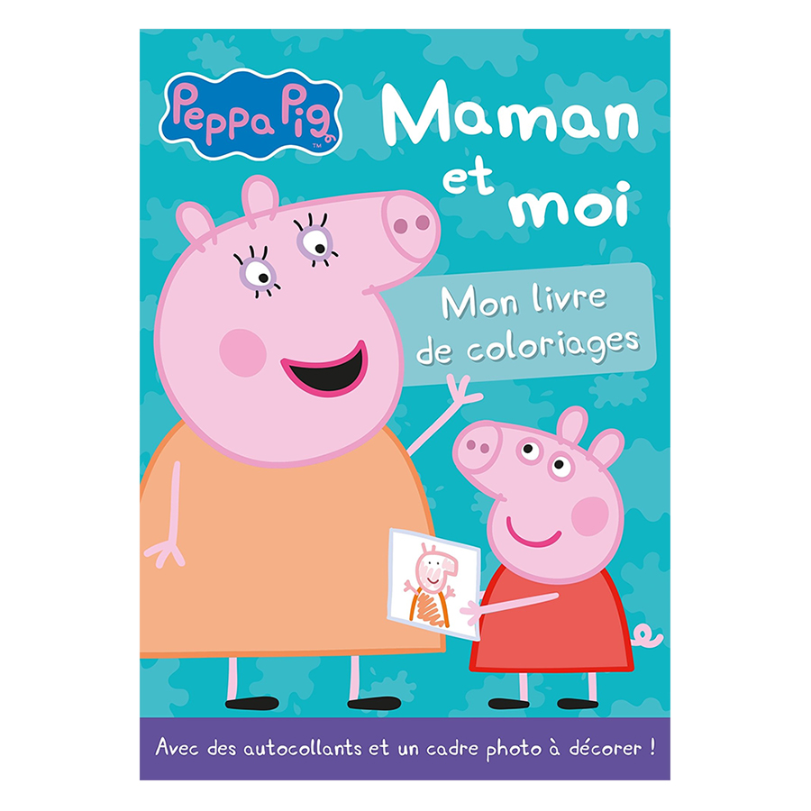 Sách tô màu Peppa Pig: Mummy and Me Sticker Colouring Book