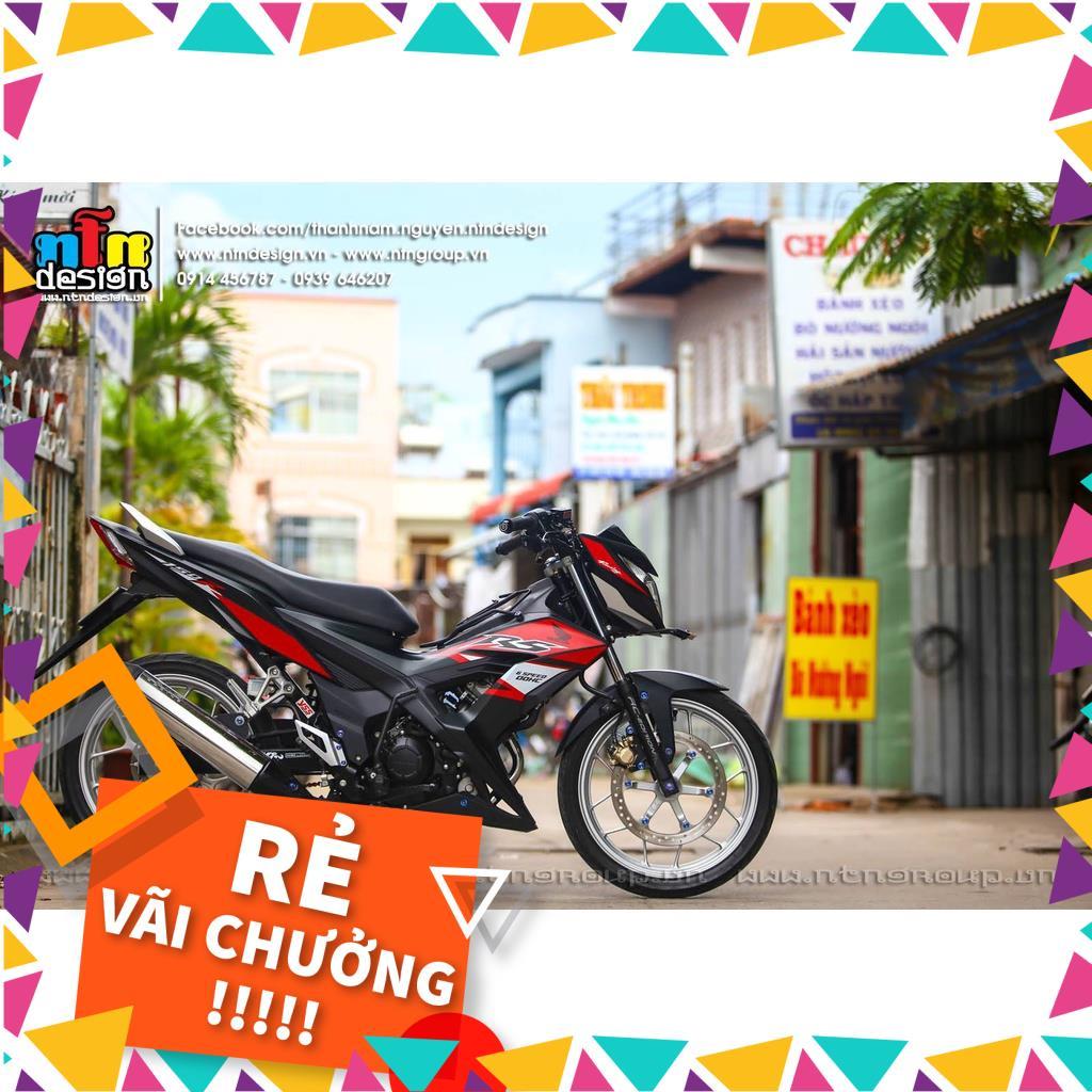 Tem Rời Sonic Mẫu Đen Đỏ Chữ RS 150R