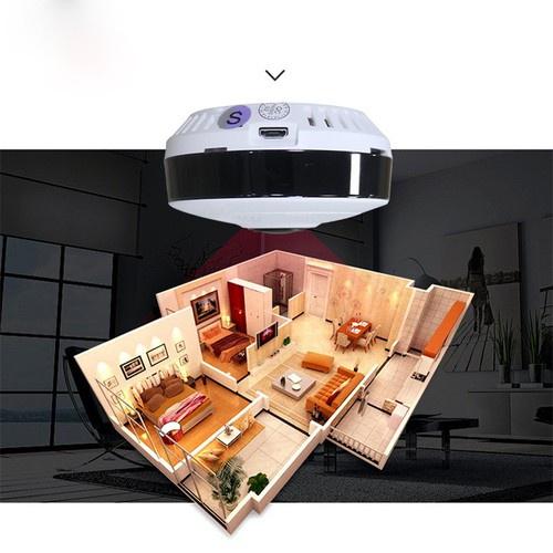 Camera IP Wifi ốp trần không dây V380 Pro Full HD Góc Quay Siêu Rộng 180° hình ảnh chân thực siêu nét