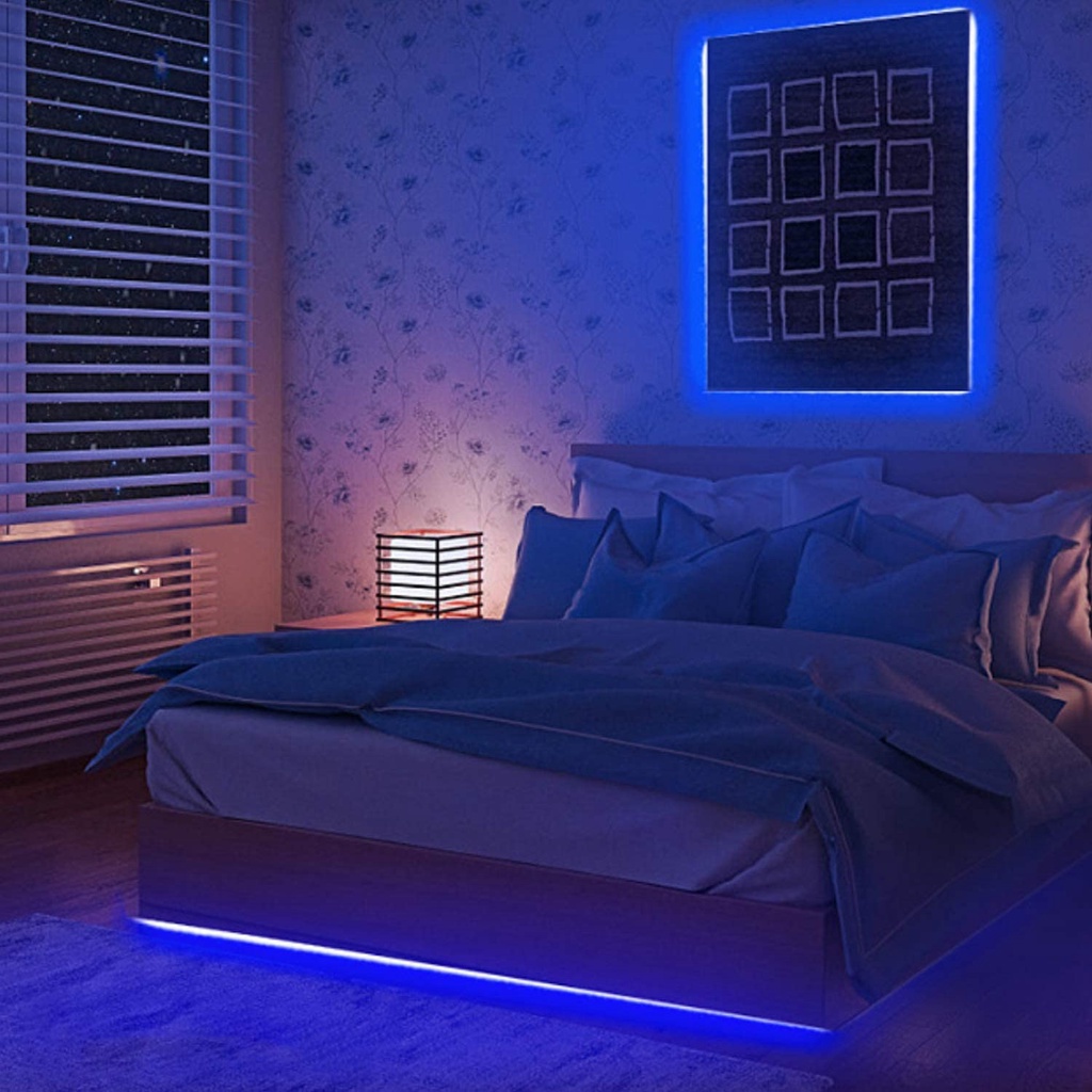 Dây đèn led 5/10/15 mét RGB 16 triệu màu IP65 điều khiển qua điện thoại - nháy theo nhạc- hẹn giờ tắt/mở