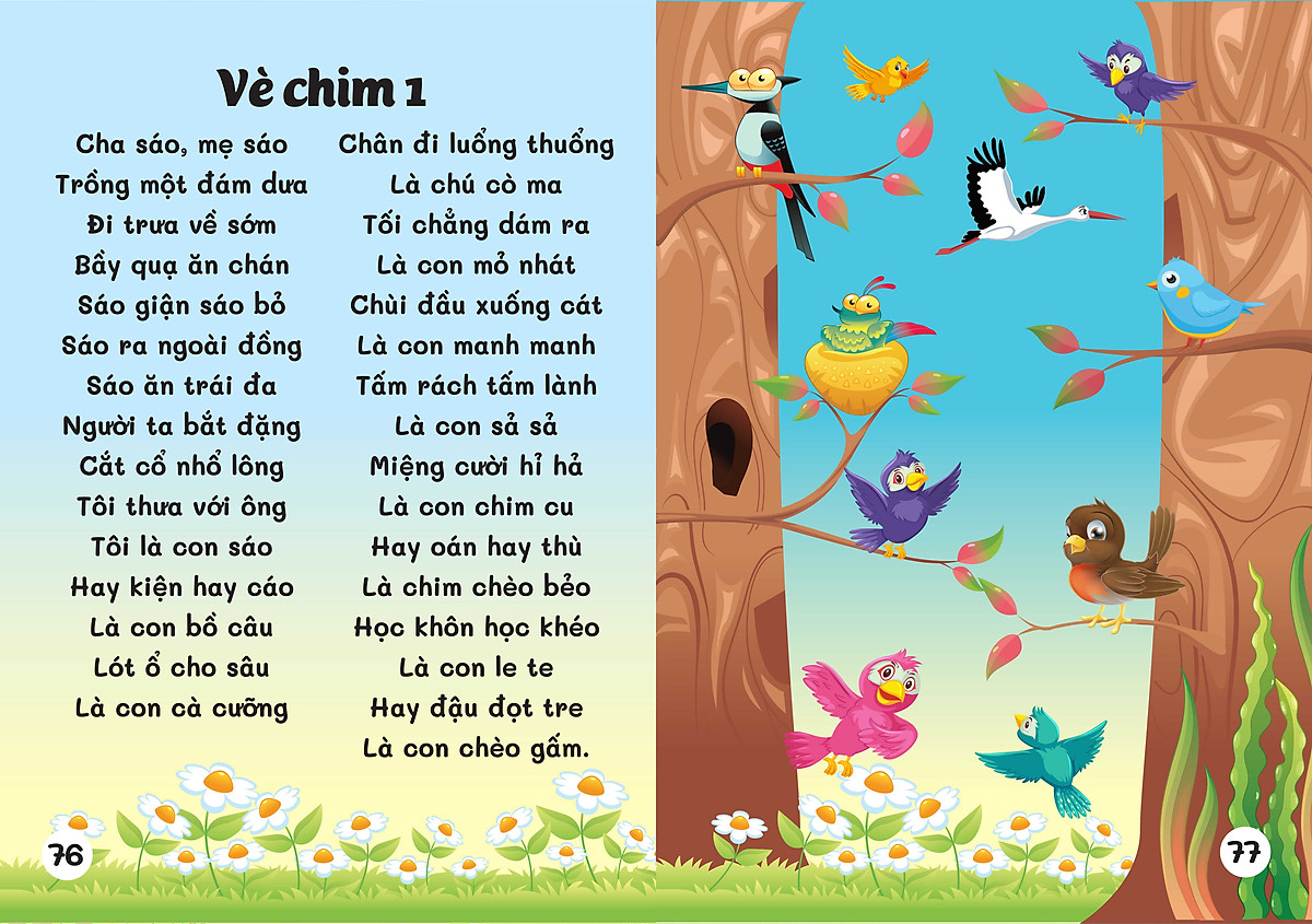 Đồng dao cho bé - Các trò chơi dân gian - Các câu hát vè dân gian - Bé từ 3 đến trở lên (dành cho bé tập nói)