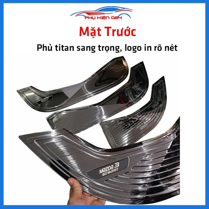 Bộ ốp tapli Mazda 3 2020-2021-2022 vân Titan chống xước va đập khi mở cửa và làm đẹp xe