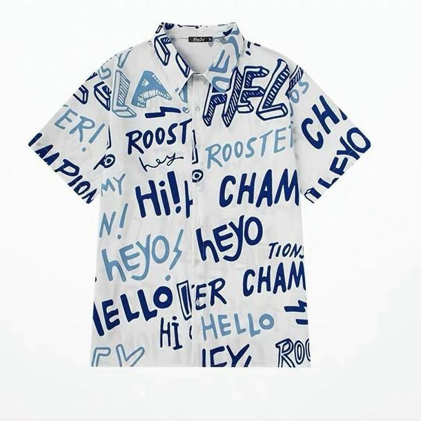 ÁO SƠ MI UNISEX HỌA TIẾT NAM NỮ