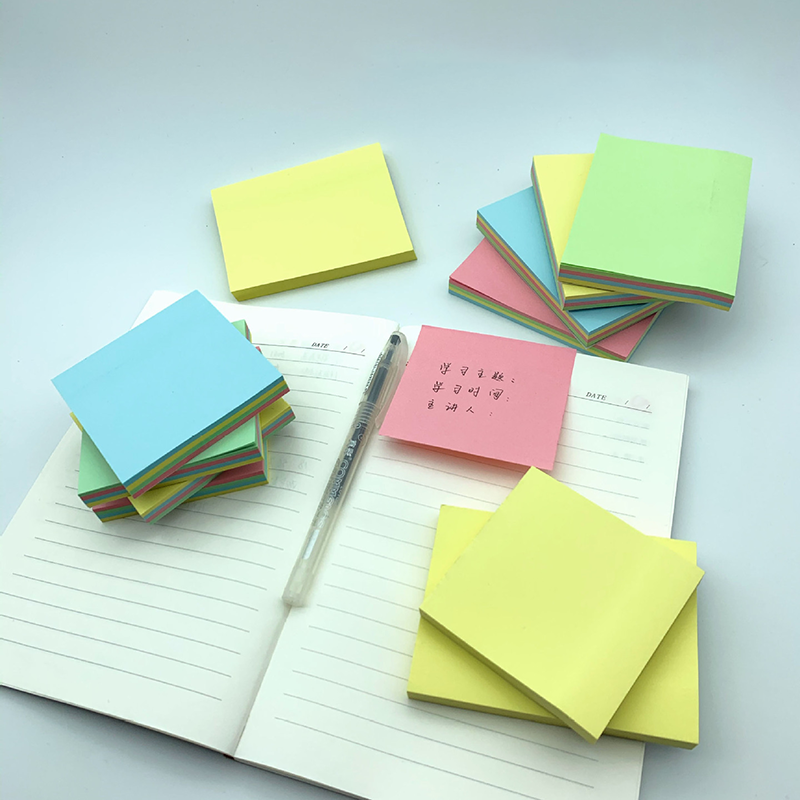 Tập giấy ghi chú dạng dán nhiều màu sắc tùy chọn dành cho để lại tin nhắn