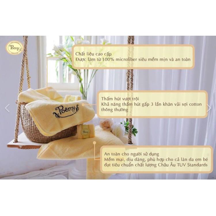 Combo khăn cho khách gồm 3 khăn tắm trung 60x120 cm