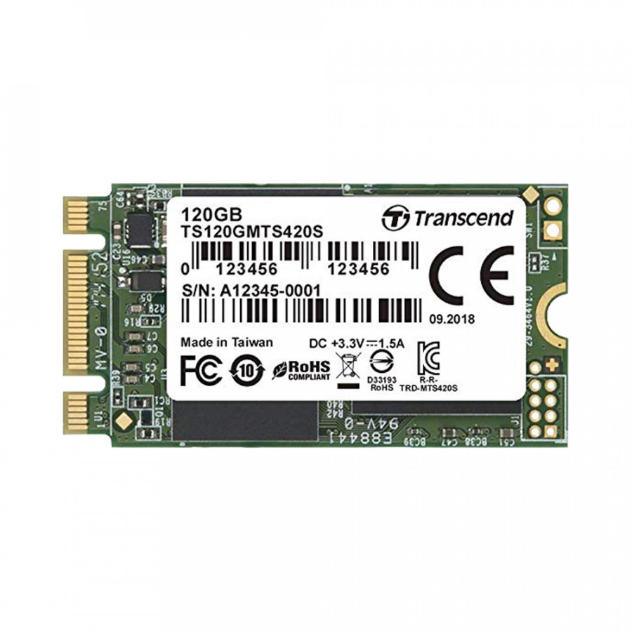 Ổ cứng SSD Transcend M.2 2242 SATA III 120GB MTS420S 3D-NAND TS120GMTS420S - Hàng Chính Hãng