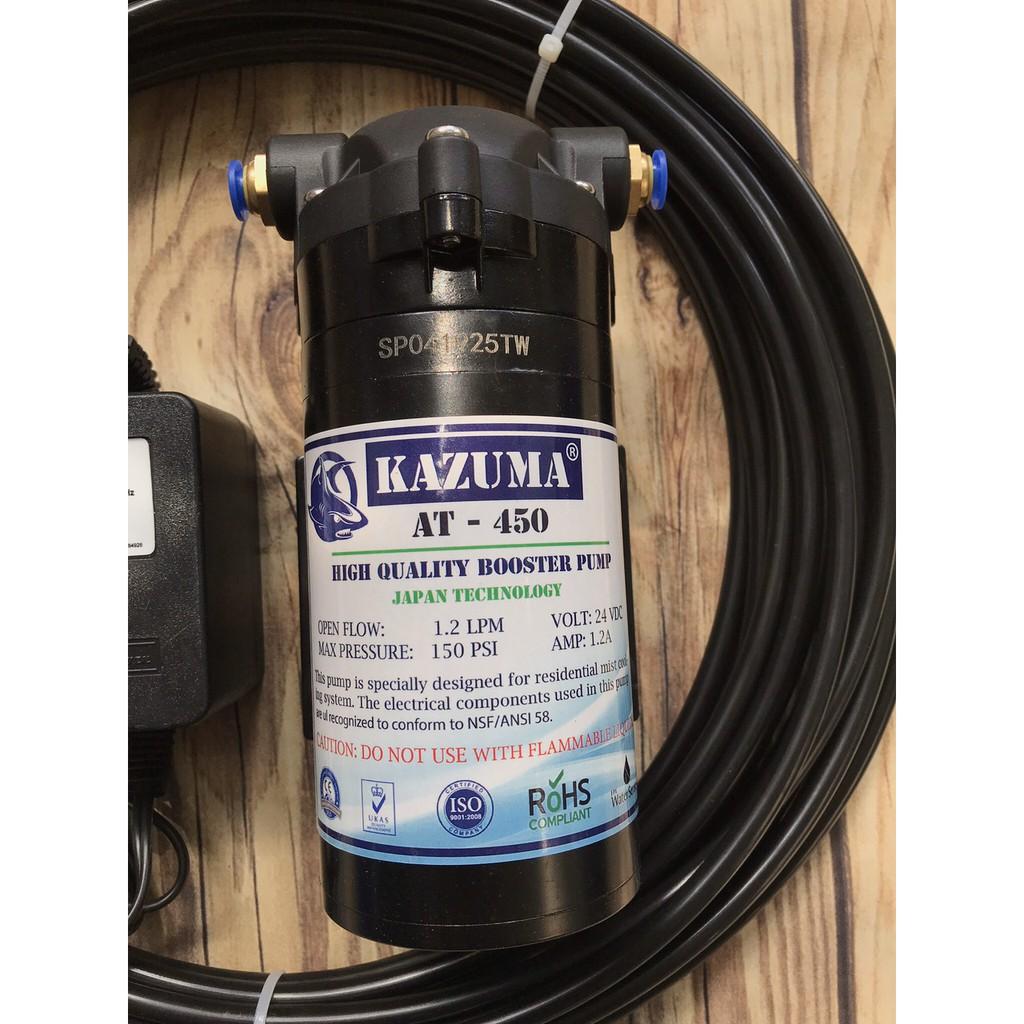 Máy bơm nước 24V có thể dùng bơm phun sương áp lực kèm nguồn Adaptor 24V