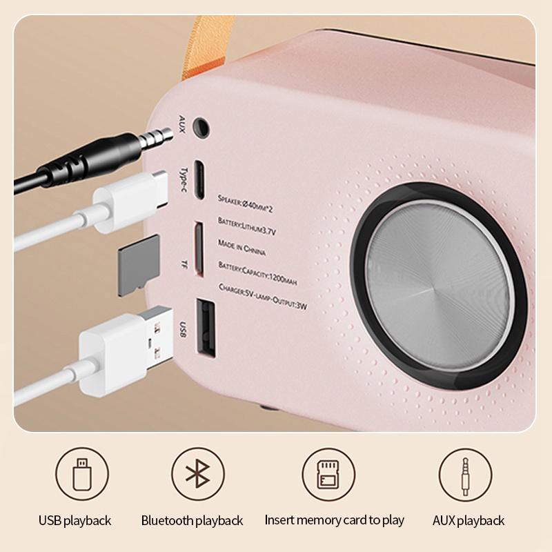 Loa Bluetooth Không Dây Nhỏ Gọn Có Tay Cầm
