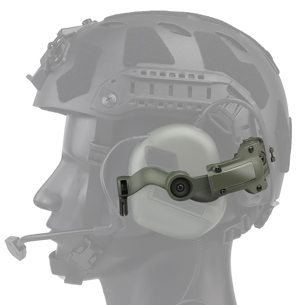 Professional Helmets Headset Installation Bracket Kit Multi-angle Rotation Helmets Headphone Rail Adapter Set