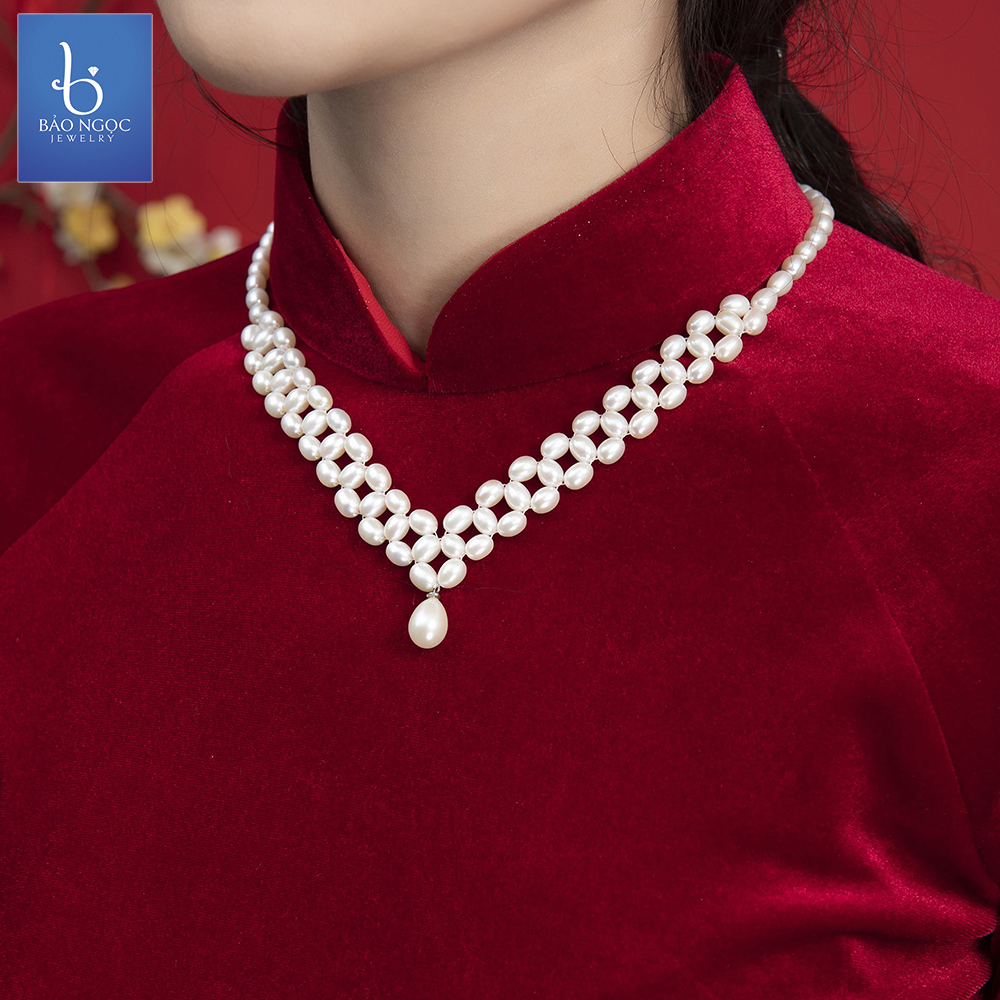 Vòng ngọc trai cao cấp, thời trang quý phái Queen Pearl DB-2120 Bảo Ngọc Jewelry