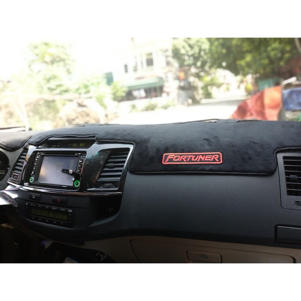 Thảm taplo xe Fortuner, thảm nhung mềm mịn đời 2007 đến 2021 cao cấp