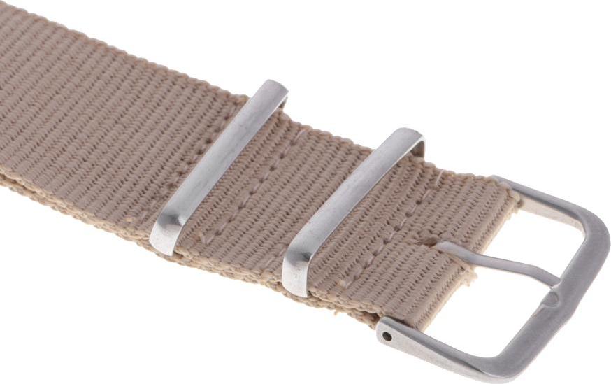 Woven Nylon Watch Strap Wristwatch Band Stainless Steel Buckle
