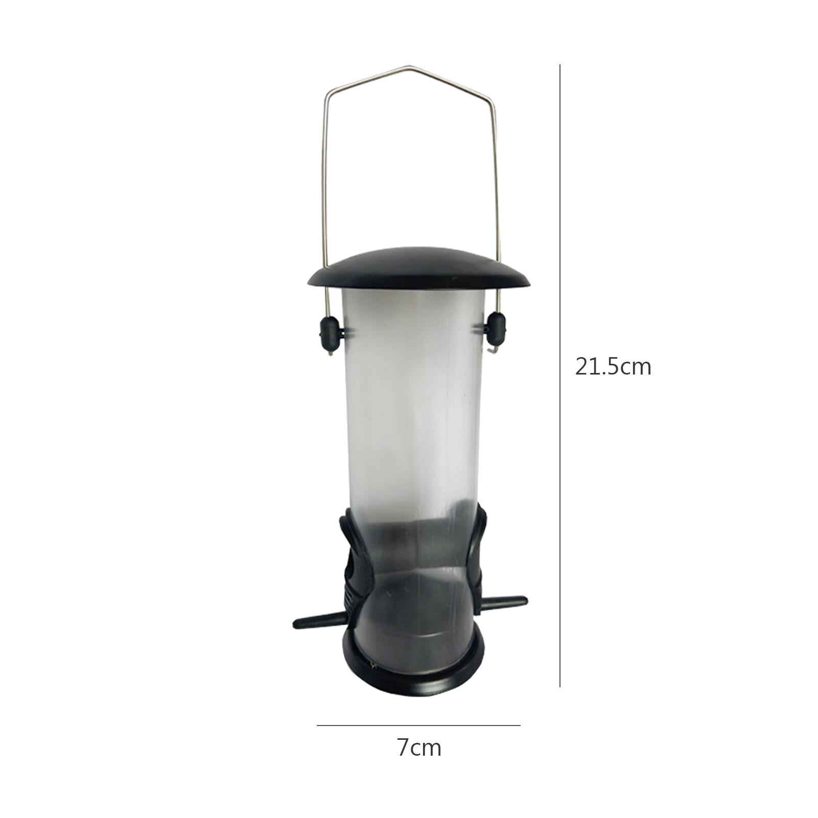 Dụng cụ cho chim ăn dạng ống ngoài trời 420ml với 2 cổng cho ăn