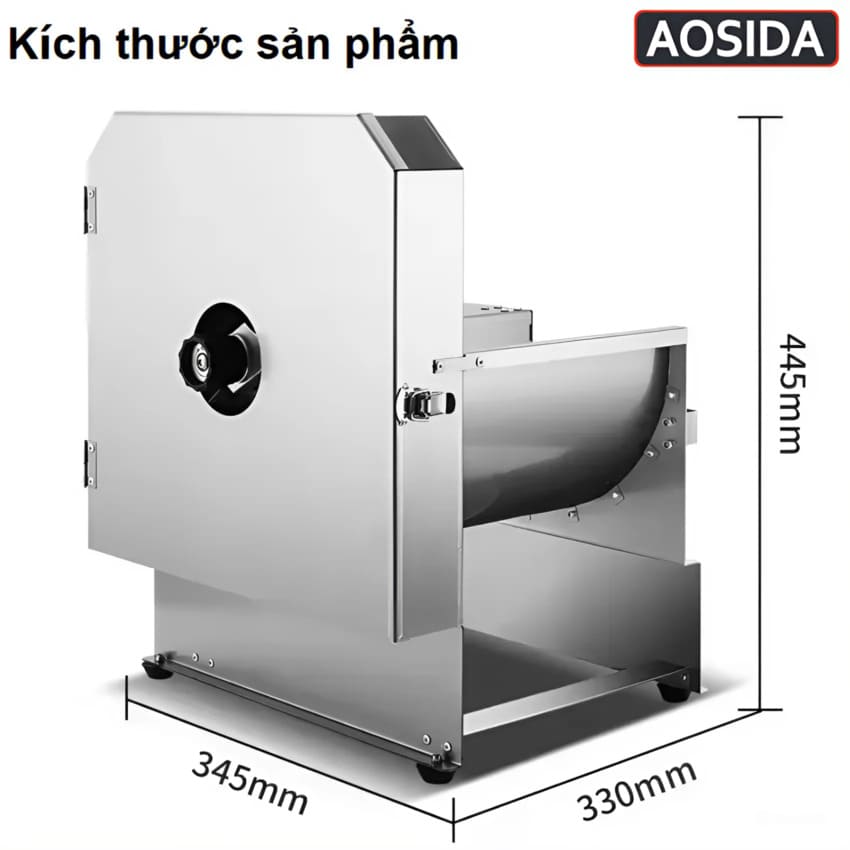 Máy thái lát rau củ quả và thịt đông lạnh tự động thương hiệu Anh Quốc AOSIDA QP-D003 - Hàng Nhập Khẩu