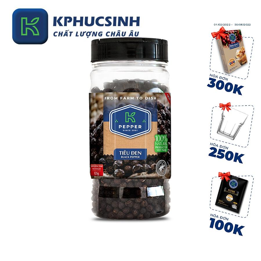 Tiêu đen nguyên hạt K Pepper 125g Kphucsinh