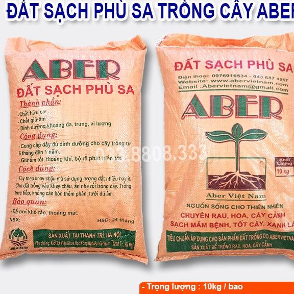 Đất phù sa dinh dưỡng ABER - Trồng rau, hoa, cây cảnh