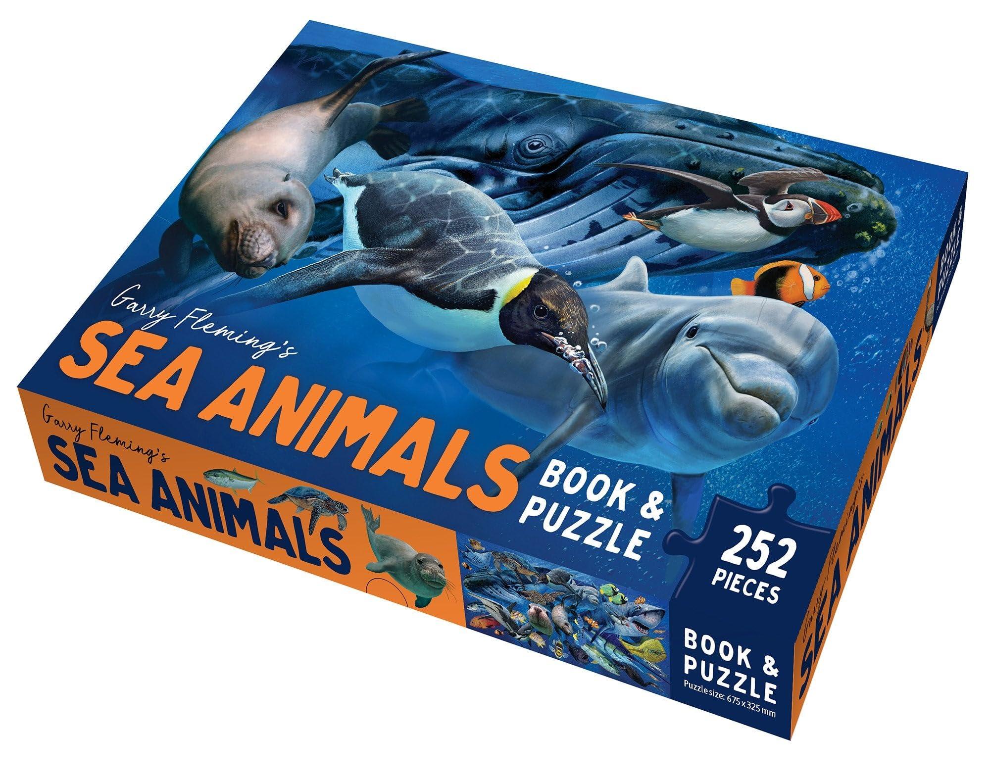 Garry Fleming's Sea Animals - Book &amp; Jigsaw Vol. 2