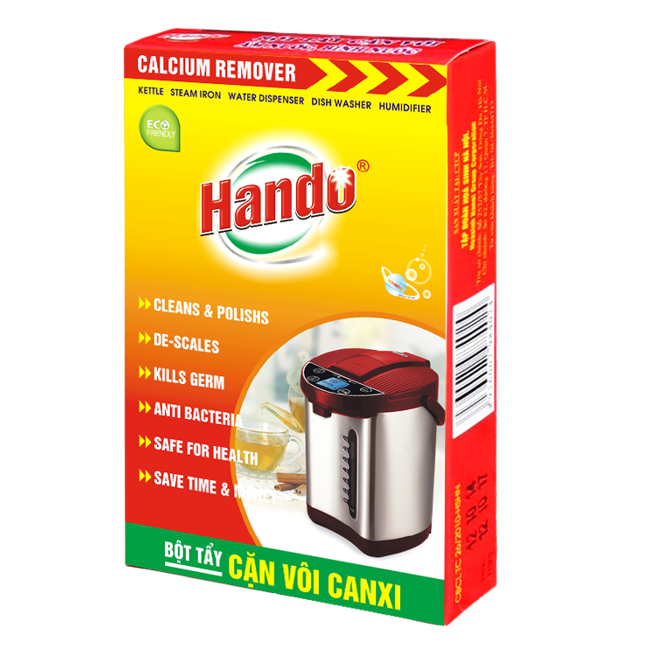 Bột tẩy cặn nước đá vôi ấm đun,bình đựng nước Hando 100Gr