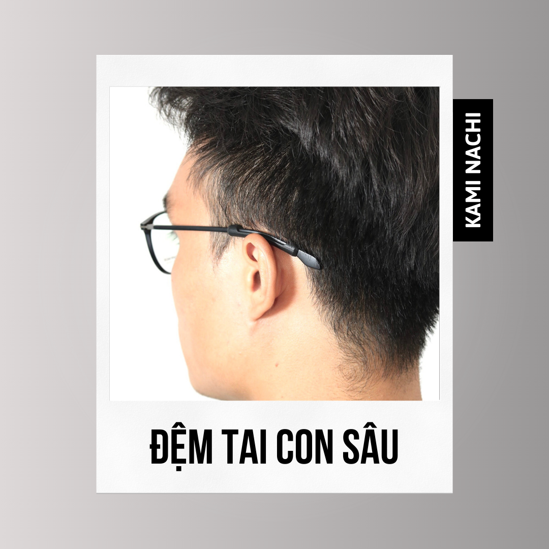 Miếng đệm làm êm tai cho kính bằng silicon siêu bền hình con sâu chống trượt KAMI NACHI