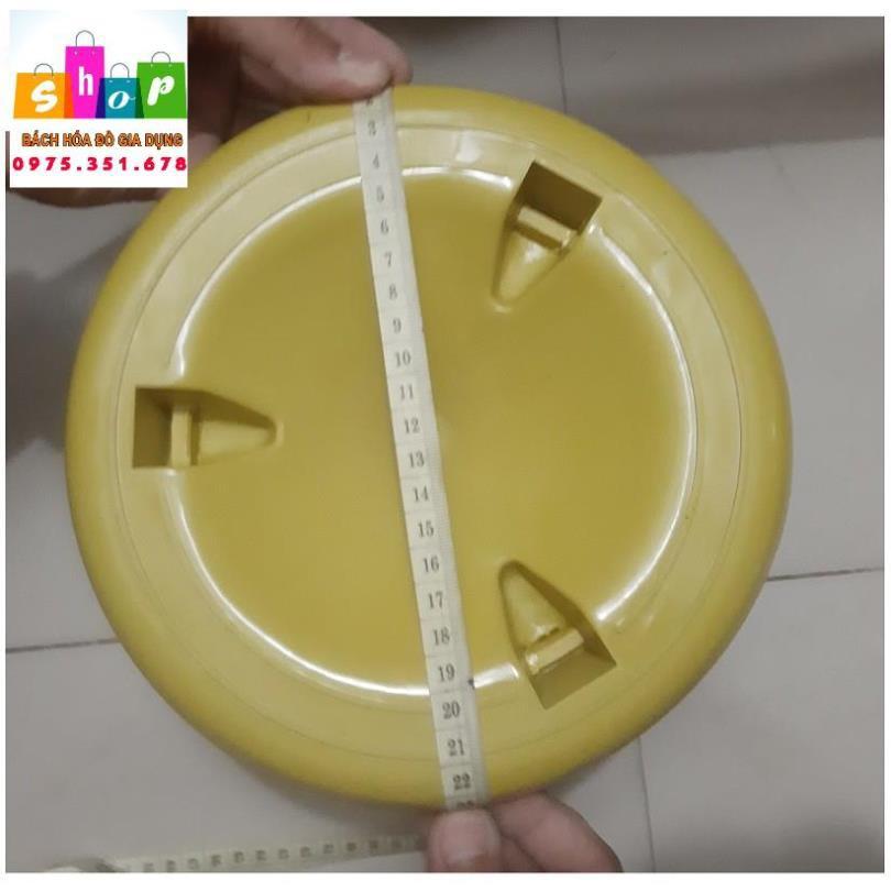 1 Máng ăn trung liền vành LR Số 2 Cho Gia Cầm (Gà, Vịt, Ngan, Ngỗng, Chim....) Chia ô, Kích Thước 22,22,18Cm