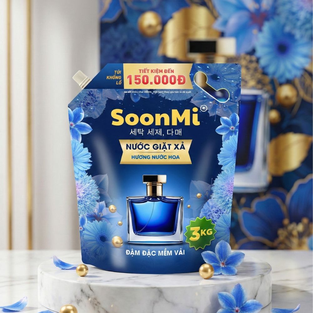 Giá sỉ đại lý nguyên thùng Soonmi nước giặt, giặt xả, nước xả, lau sàn, rửa chén, tây toilet - hàng chính hãng