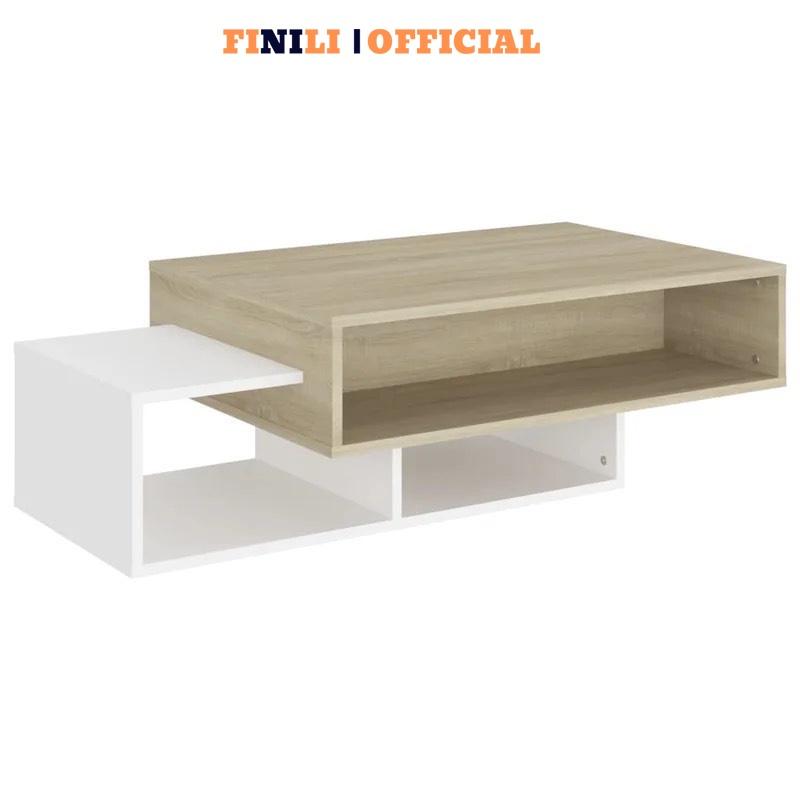 Bàn trà sofa phòng khách 2 tầng hình khối xếp đa dạng màu sắc gỗ công nghiệp FNL005