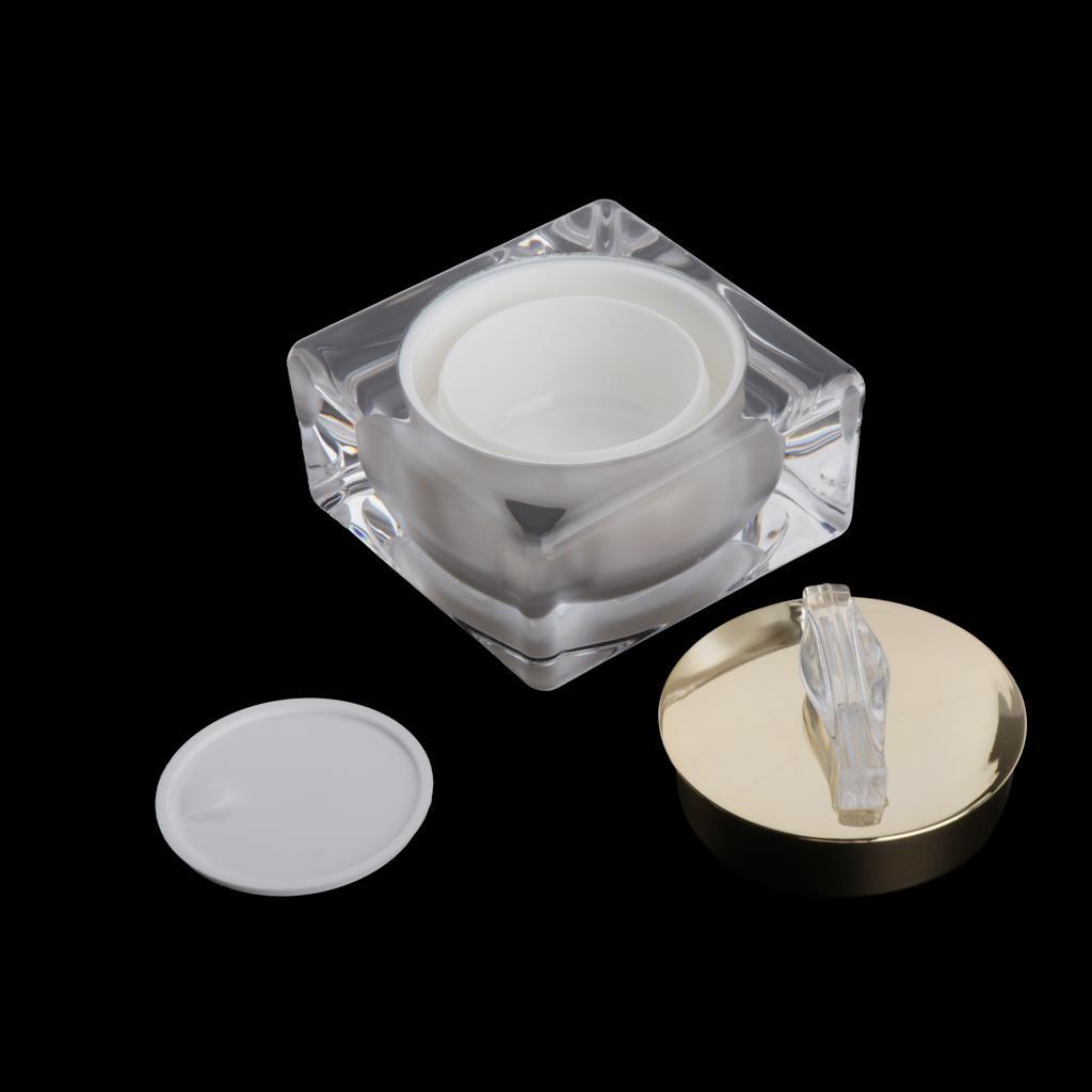 Empty Acrylic Cosmetic Jar Travel Cream Lotion Container with Inner Lid