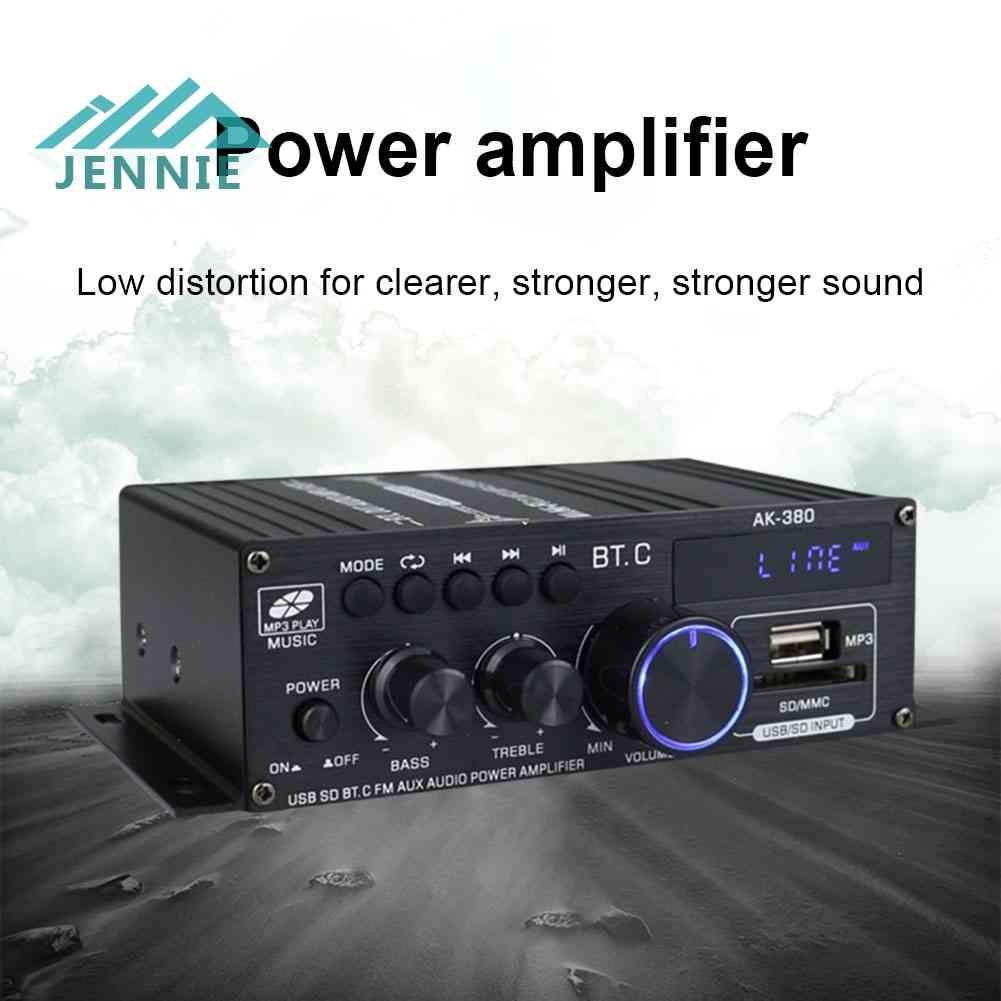 Bộ Khuếch Đại Âm Thanh Kỹ Thuật Số Kết Nối Bluetooth AK380 40W + 40W