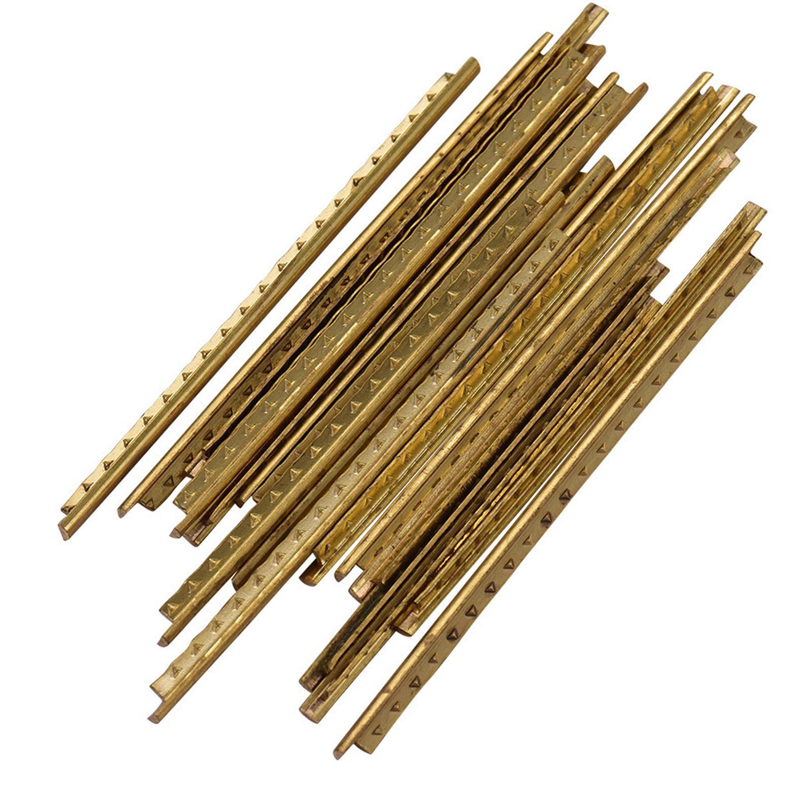 20Pcs Guitar Fret Wires Brass Fret Wire for Classical Guitar Electric Guitar