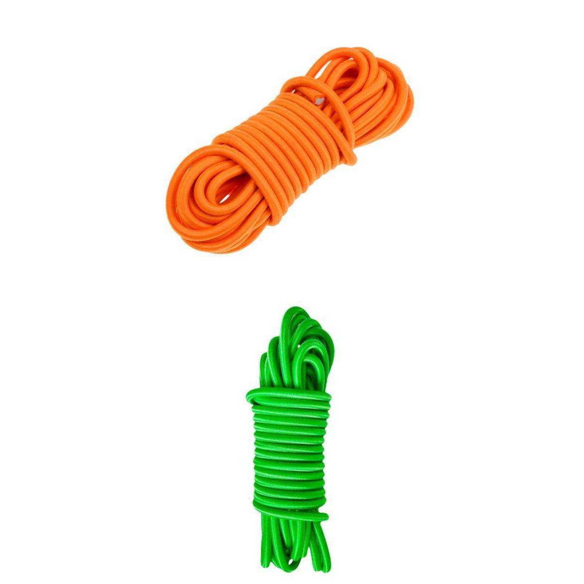 2 Sets 5mm x 5 Meters ELASTIC BUNGEE ROPE SHOCK CORD TIE DOWN