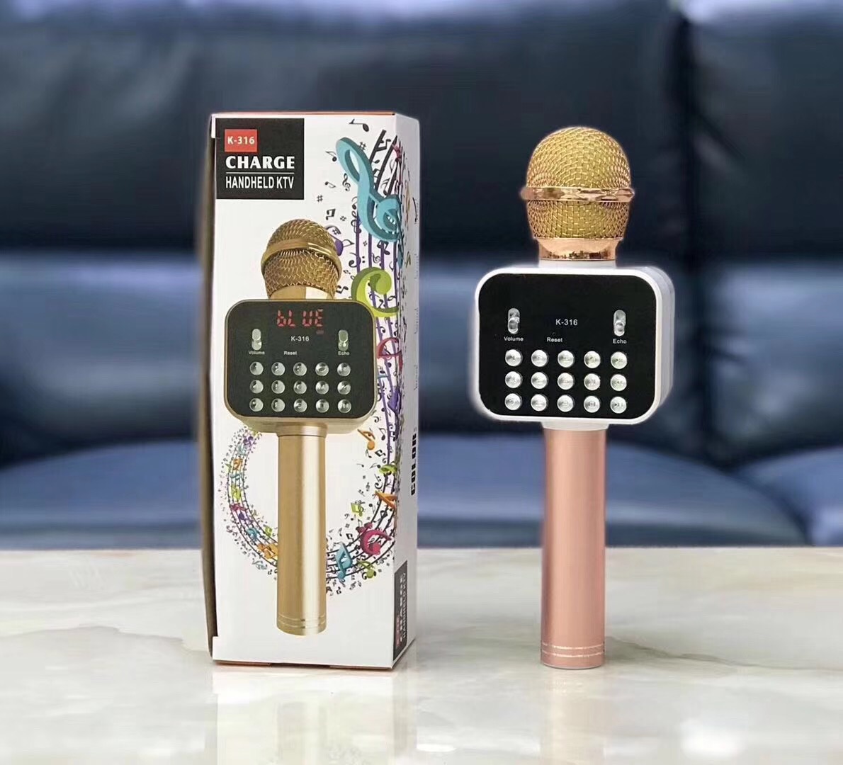 Mic Karaoke Bluetooth K-316 - Hàng Nhập Khẩu (Giao Màu Ngẫu Nhiên)