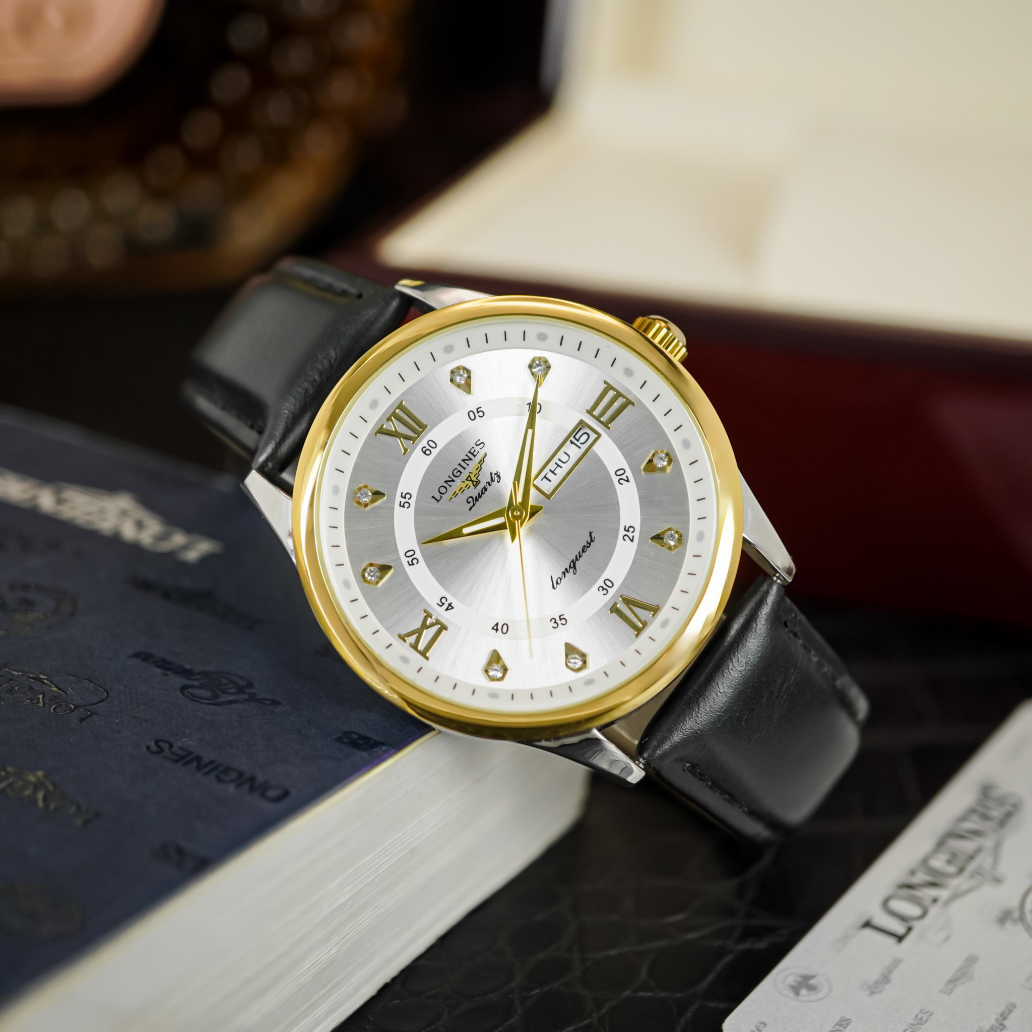 Đồng hồ đeo tay LONGINES BL41 chạy pin hàng chính hãng