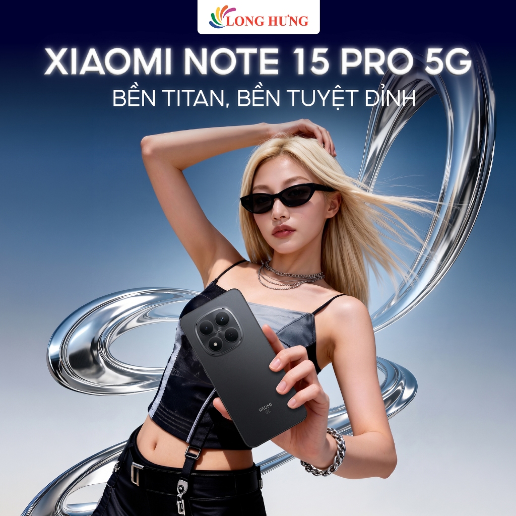 Điện thoại Xiaomi Redmi Note 15 Pro 5G (8GB/256GB) - Hàng chính hãng