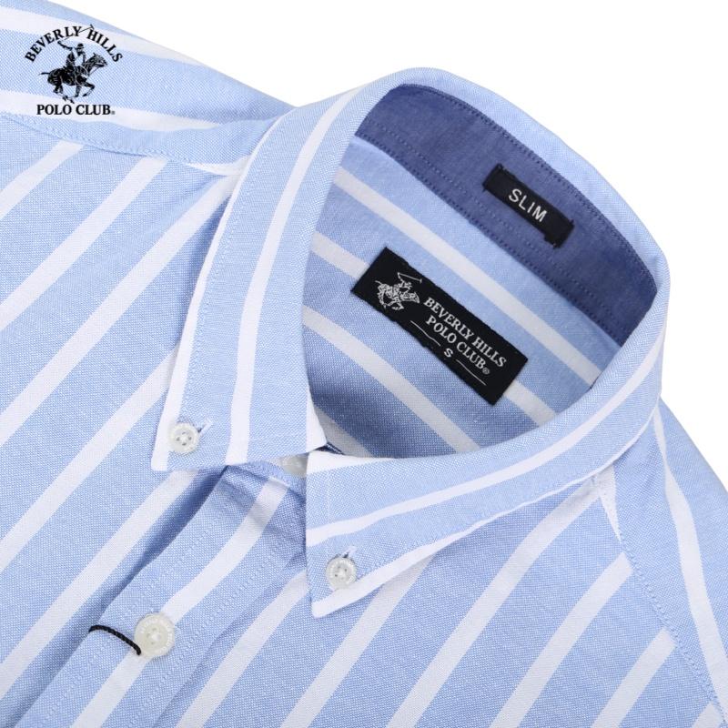 Áo sơ mi Dài tay Nam Beverly Hills Polo Club Slimfit Xanh CMSLS20TL020