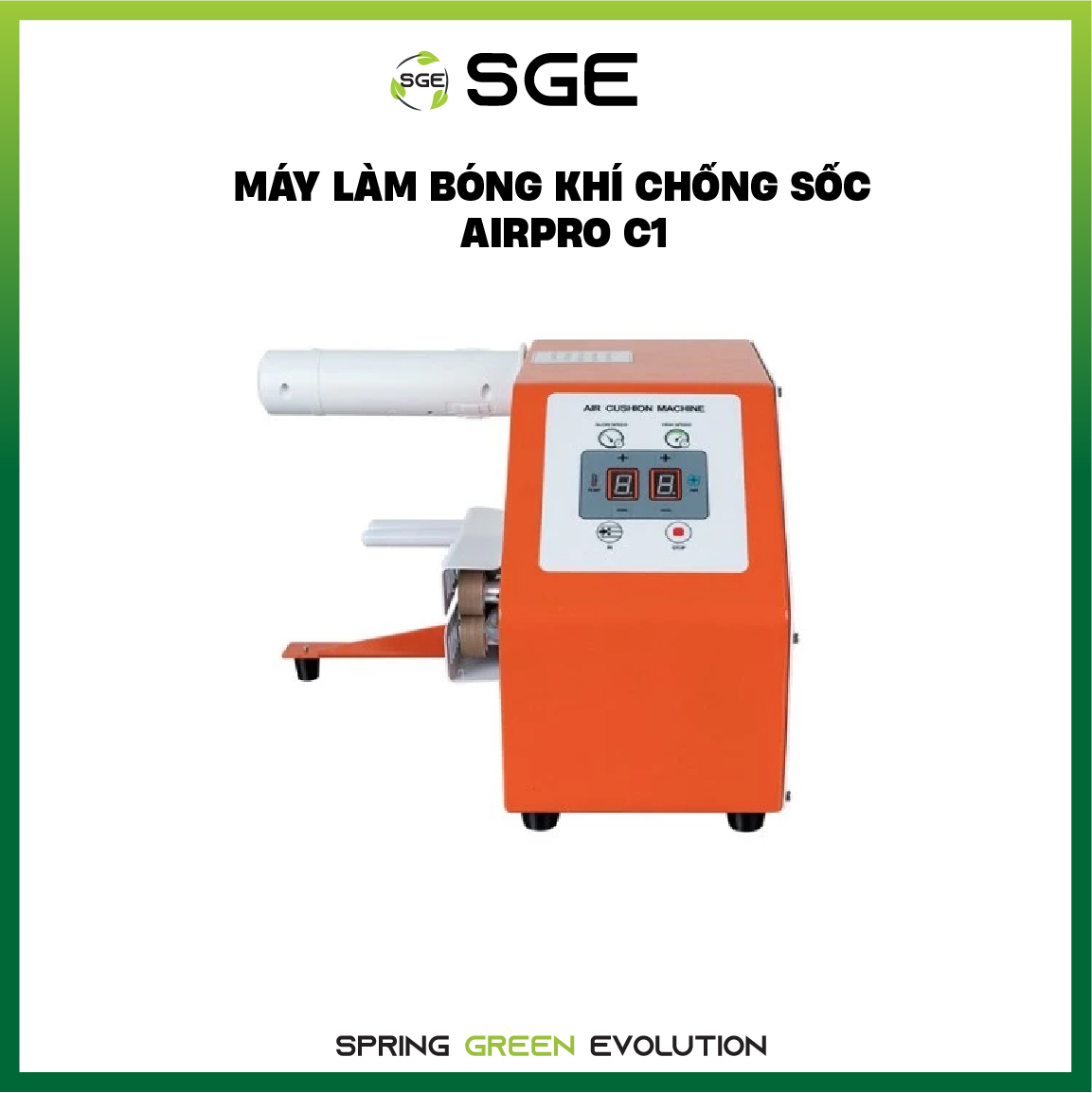 Máy Làm Bóng Khí Chống Sốc Bán Công Nghiệp AIRPRO-C1. Hàng Nhập Khẩu Chính Hãng SGE Thái Lan 