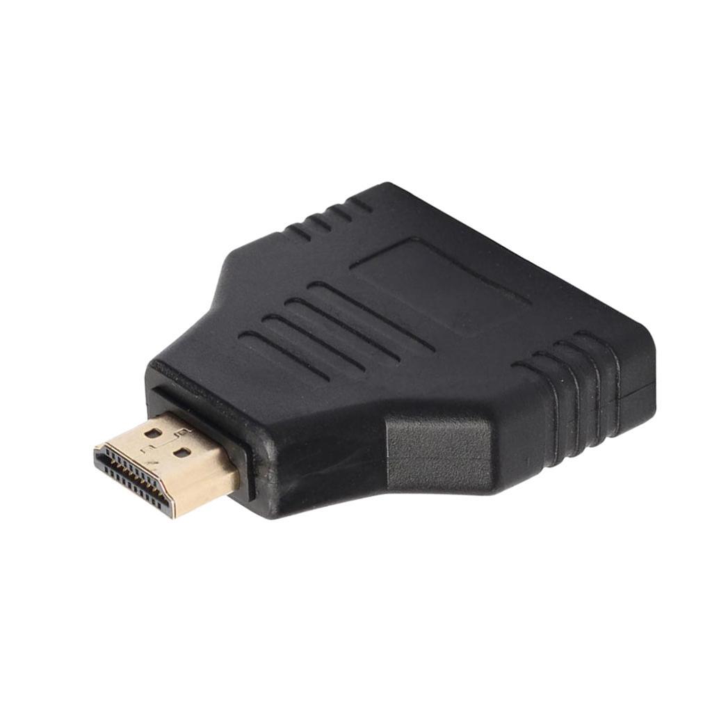 2x 1 In2 1080P Port Converter Male to 2 Female Out Splitter Cable