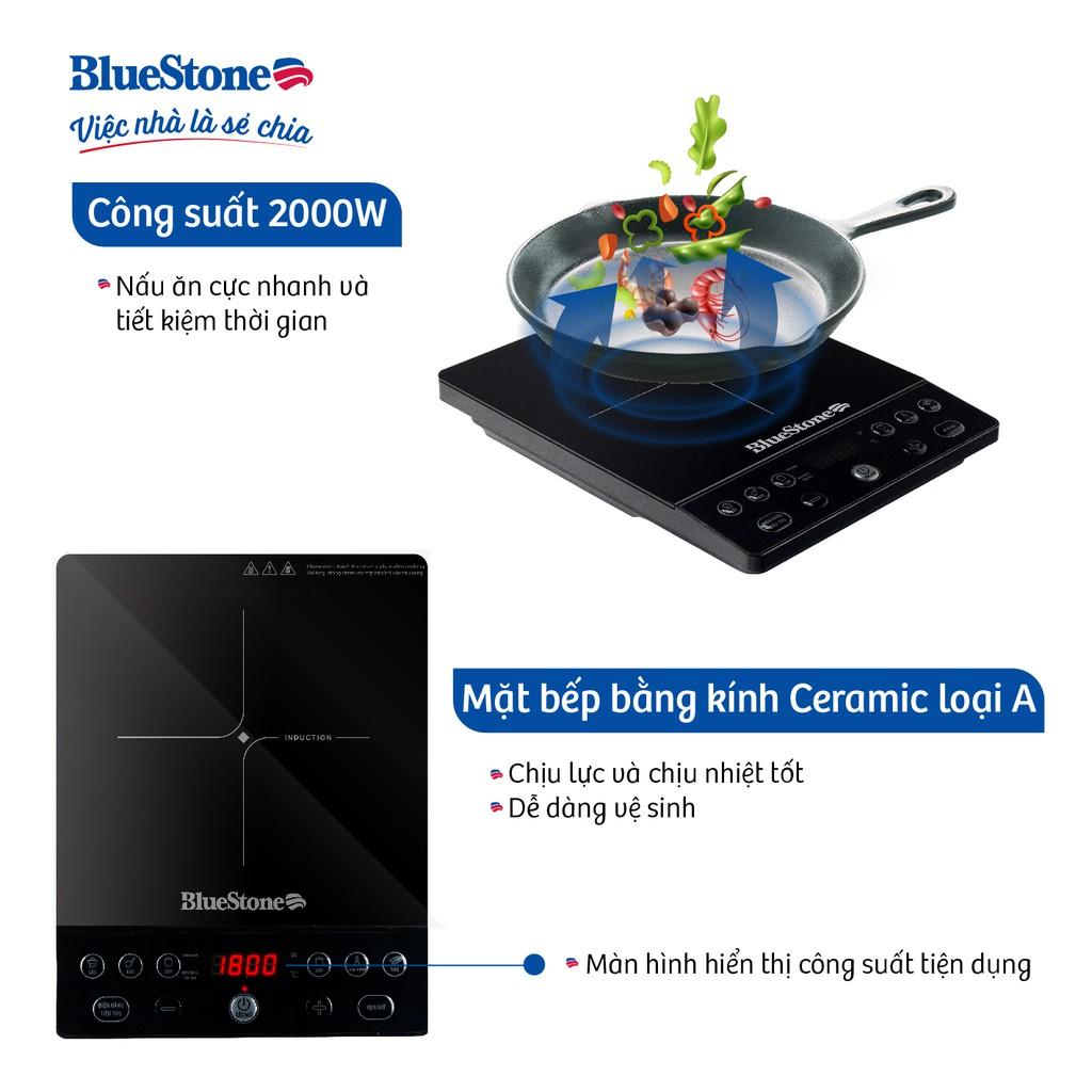 Bếp từ đơn BlueStone ICB-6610 (Tặng kèm nồi) Công Suất Lớn 2000W - Hàng chính hãng