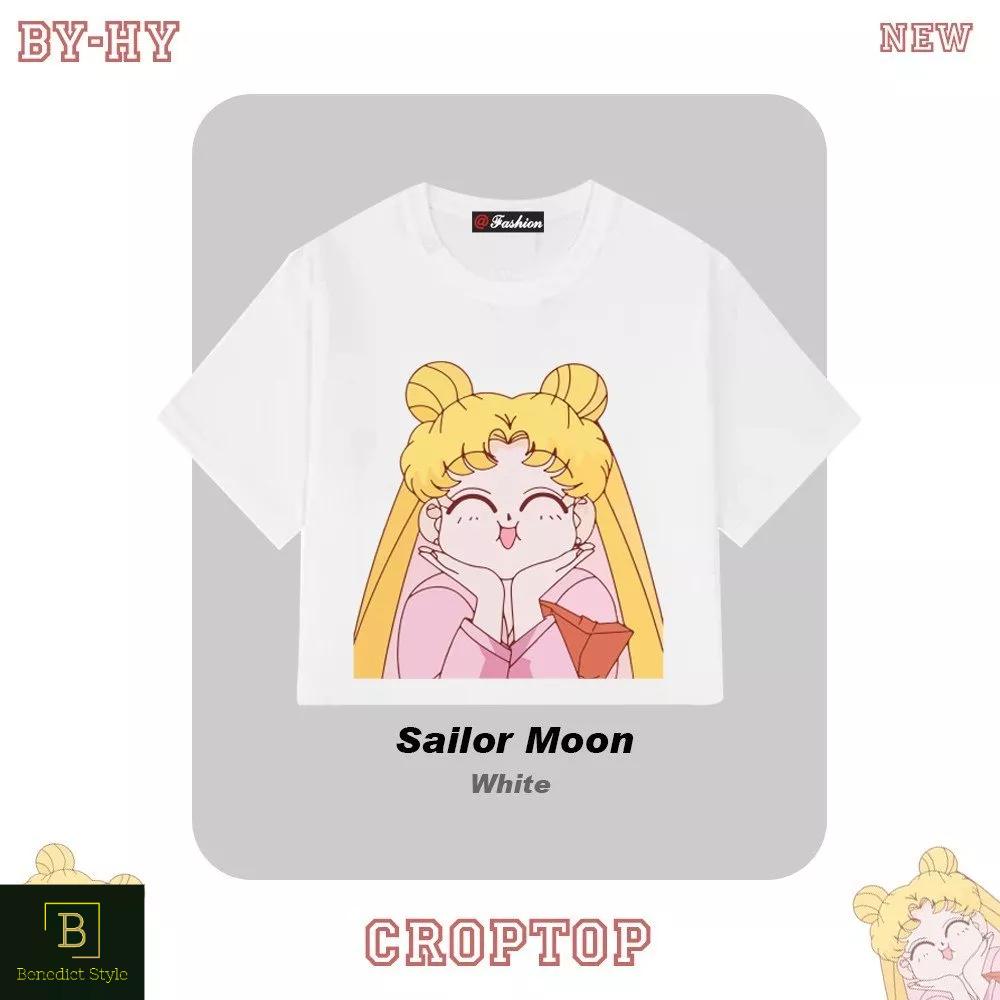 Croptop freesize hình Thủy thủ mặt trăng Sailor Moon vui nhộn