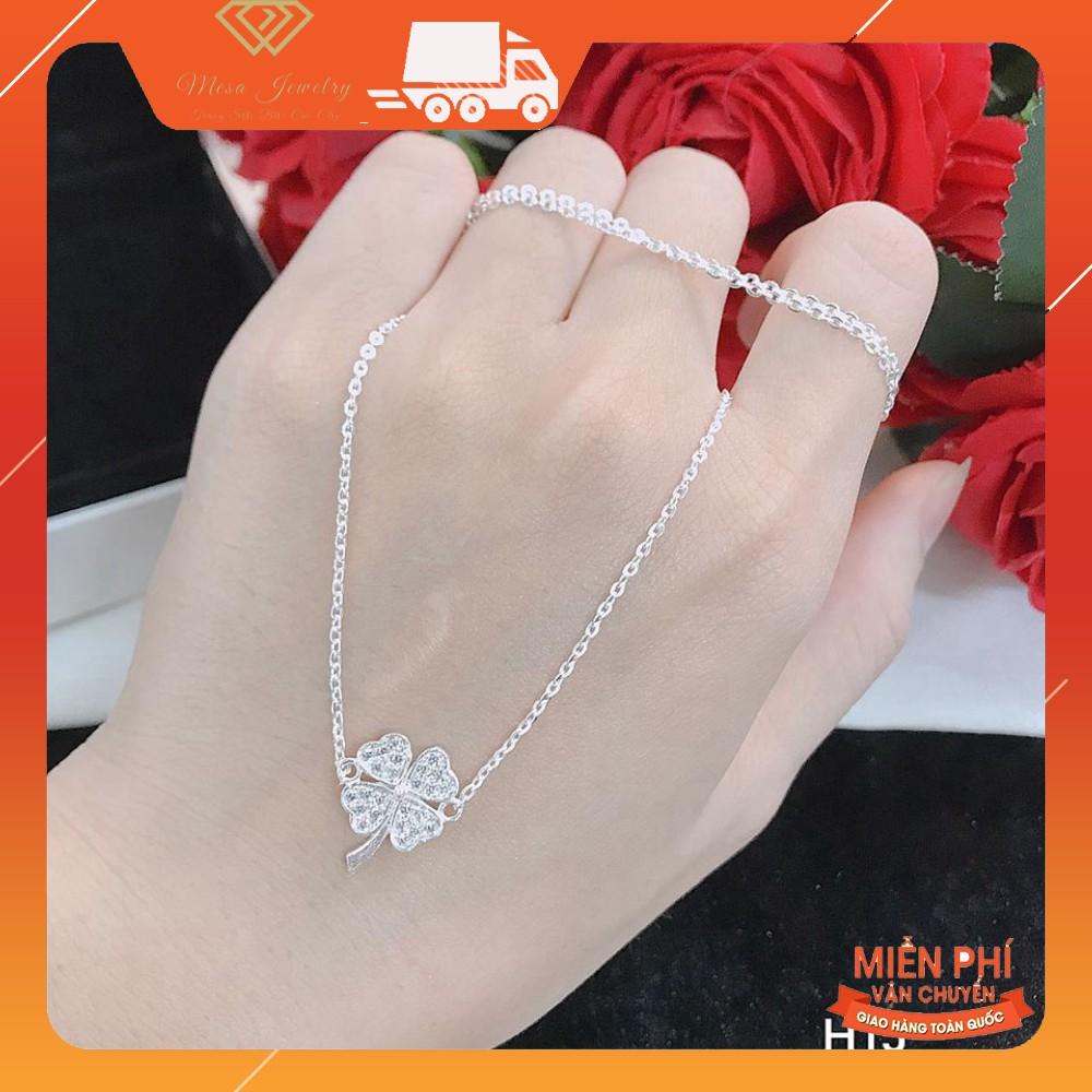 DÂY CHUYỀN CỎ 4 LÁ BẠC TA MÃ SP DC0068235