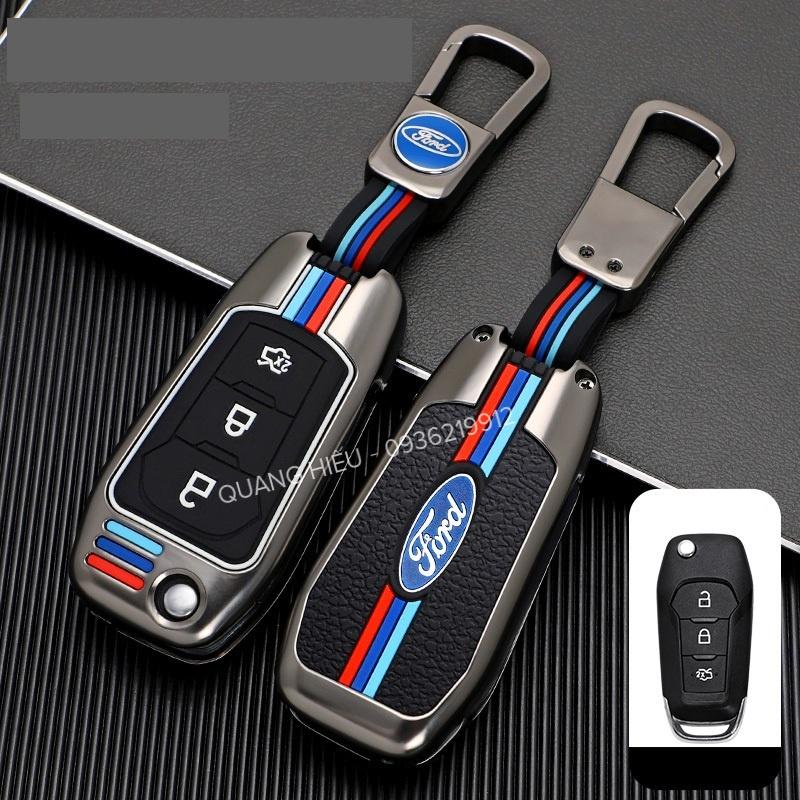 Ốp Bảo Vệ Chìa Khóa Dành Cho Xe Ford Ranger XLS, XLT , Wildtrack Hợp Kim Kẽm Cao Cấp