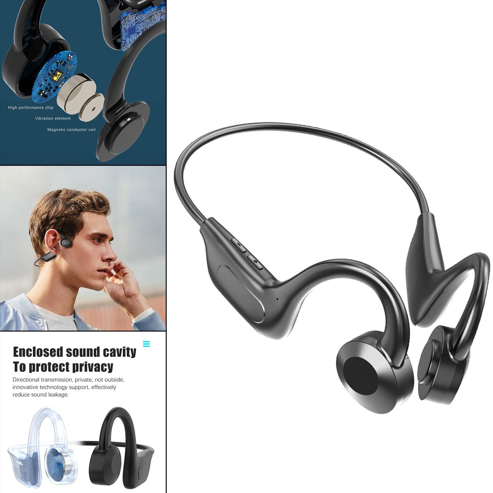 3X Open Ear Bone Conduction Headphone Wireless Headset Flexible for Sports